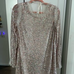 Needle & thread mini sequin dress